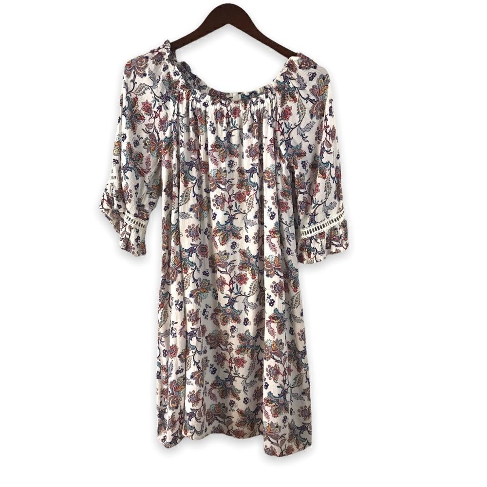 Naïf paisley peasant dress‎